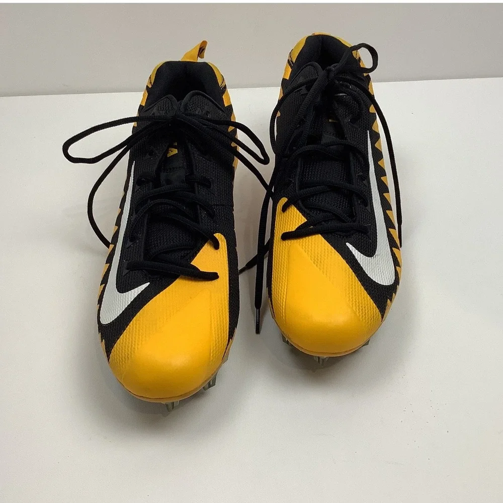 Nike Alpha Menace Pro Football Cleats Yellow Black Mens 14.5 Athletic Shoes